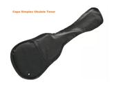 Capa Simples Ukulele Tenor com alça Lateral e Bolso Cor Preta