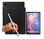 Capa Smart Para Xiaomi Redmi Pad 2 + Caneta Stylus + Película