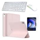 Capa Smart Rosa P/ iPad 10a 2022 + Teclado + Mouse + Pel. Capa Smart Rosa P/ iPad 10a 2022 + Teclado + Mouse + Pel.