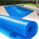 Capa Solar para Piscina Shop Square Quadrada 61 x 122 cm, 12 mil, Azul