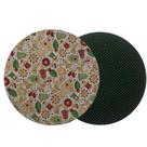 Capa Sousplat Artesanal Kandy/Verde 30cm S/MDF