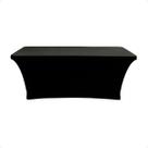 Capa Spandex para mesa 240 x 75 cm Preta