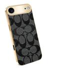 Capa Sriyso Vintage de couro PU com câmera para iPhone Air