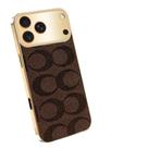 Capa Sriyso Vintage em couro PU com câmera para iPhone 17 Pro