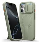 Capa SURITCH para iPhone 16 Pro com Capa de Câmera Deslizante Verde