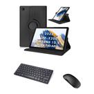 Capa Teclado Mouse Bluetooth Para Galaxy Tab A8 X200 X205 Capa Teclado Mouse Bluetooth Para Galaxy Tab A8 X200 X205