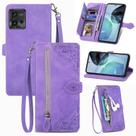 Capa tipo carteira AAOCLO Luxury Business para Motorola Moto G72
