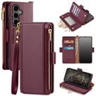 Capa tipo Carteira Antsturdy para Samsung Galaxy S24 FE 5G - Vermelho Vinho Capa tipo Carteira Antsturdy para Samsung Galaxy S24 FE 5G - Vermelho Vinho