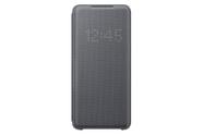 Capa tipo Carteira com LED para Samsung Galaxy S20 - Cinza