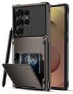 Capa tipo carteira COOYA para Samsung Galaxy S25 Ultra 6,9" Gunmetal