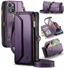 Capa tipo Carteira Crossbody para iPhone 14 - Compatível com Strapurs - Roxa