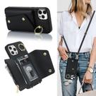 Capa tipo carteira de celular Lipvina para iPhone 12 Pro Max 6,7" preta Capa tipo carteira de celular Lipvina para iPhone 12 Pro Max 6,7" preta