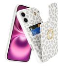 Capa tipo carteira de celular Lipvina para iPhone 16 Plus 6,7" branca