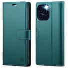 Capa tipo carteira FLIPALM compatível com iPhone 16 Pro 6.3 azul-esverdeado