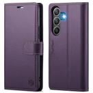 Capa tipo carteira FLIPALM para Samsung Galaxy S26 6.3 RFID roxa