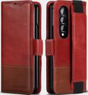 Capa tipo carteira KeziHome em couro genuíno para Samsung Galaxy Z Fold 4