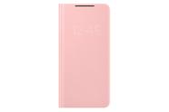 Capa tipo Carteira LED para Samsung Galaxy S21+ Rosa (Versão Americana)