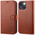 Capa tipo carteira OCASE compatível com iPhone 14 6.1" 2022 marrom