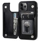 Capa tipo carteira Onetop iPhone 12/12 Pro em couro PU preta