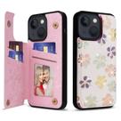 Capa tipo carteira UEEBAI para iPhone 13 com porta-cartões em couro PU