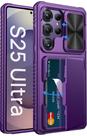 Capa tipo Carteira Vihibii para Samsung Galaxy S25 Ultra - Roxa Escuro