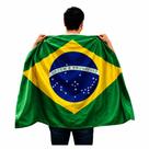 Capa Torcedor Bandeira Do Brasil Em Tecido 130x90cm Ref.cp982