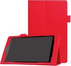 Capa totalmente nova para Fire HD 8 2018/Fire HD 8 2017/Fire HD 8 2016 - Capa com suporte em couro PU premium com ativação/suspensão automática para o novo Fire HD 8 (8ª, 7ª e 6ª geração) (vermelho)