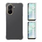 Capa Transparente + 2 Pelicula Vidro Compativel Com Redmi A5 Capa Transparente + 2 Pelicula Vidro Compativel Com Redmi A5