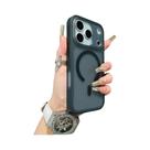 Capa Transparente Fosca Com Bumper E Padrão Ondulado Para iPhone 17 16 15 14 13 pro Max, Compatível