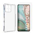 Capa Transparente Para Moto G75 5G + Película De Hidrogel Capa Transparente Para Moto G75 5G + Película De Hidrogel