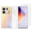 Capa Transparente + Pel. Vidro 3D Para Infinix Note 40 Pro
