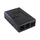 Capa Transparente Preta Em ABS Para Raspberry Pi 4 Modelo B Com Tampa GPIO Removível E Ventilador De