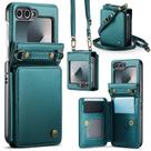 Capa Transversal Vinich para Samsung Galaxy Z Flip 6 - Verde Azulado