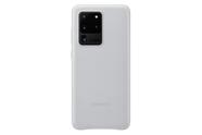 Capa Traseira de Couro para Samsung Galaxy S20 Ultra - Cor Prata