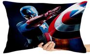 Capa Travesseiro fronha com ziper 50x70 Capitão América jogando escudo