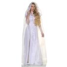 Capa UNDERWRAPS Deluxe com capuz para adultos em tule branco