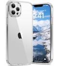 Capa Vakoo para iPhone 12 Pro Max Transparente Antiamarelamento, Parte Traseira Rígida, Proteção Militar contra Quedas, Compatível com Carregamento Sem Fio - Transparente