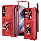 Capa VEGO com Suporte e Anel 360° para Samsung Galaxy Z Fold 5 - Vermelha