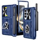 Capa VEGO para Galaxy Z Fold 4 - Com Porta-Canetas S - Azul Meia-Noite