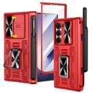 Capa VEGO para Samsung Galaxy Z Fold6 360 Kickstand vermelha
