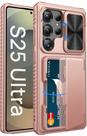 Capa Vihibii para Samsung Galaxy S25 Ultra com Suporte para Cartão