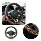 Capa Volante Carro 38cm Universal Oncinha Rosa Estrelado material sintético Feminina - Proteção e Estilo