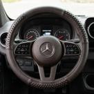 Capa Volante Novat Capas Sprinter 42cm Sintética Prata Van Utilitário Mercedes Protetor Antiderrapante Conforto Premium