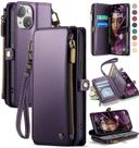 Capa Wallet Defencase para iPhone 14 - Roxa
