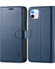 Capa Wallet TUCCH para iPhone 11 (6,1") - Couro PU Azul Escuro
