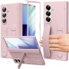 Capa YQODSZ para Samsung Galaxy Z Fold 7 com pulseira rosa