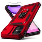 Capa YZOK para iPhone 11 com tampa de lente, suporte, vermelha Capa YZOK para iPhone 11 com tampa de lente, suporte, vermelha