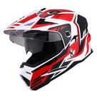 Capacete 1Storm Storm Force Red Dual Sport Dual Viseira Tamanho L