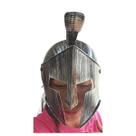Capacete 300 Gladiador Medieval Romano Fantasia prata elmo
