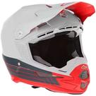 Capacete 6d atr-1 cinza/vermelho